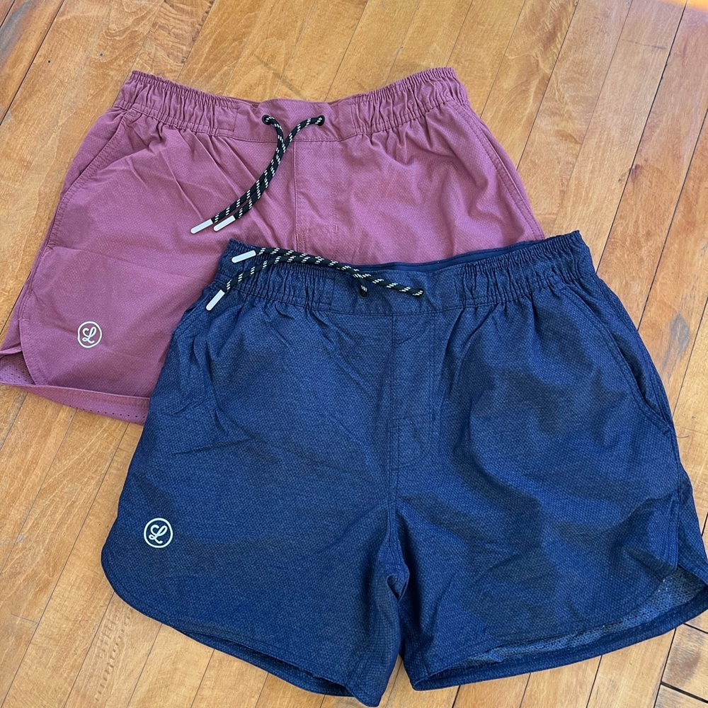 SOLD.   Men's Athletic Shorts - Navy and Maroon